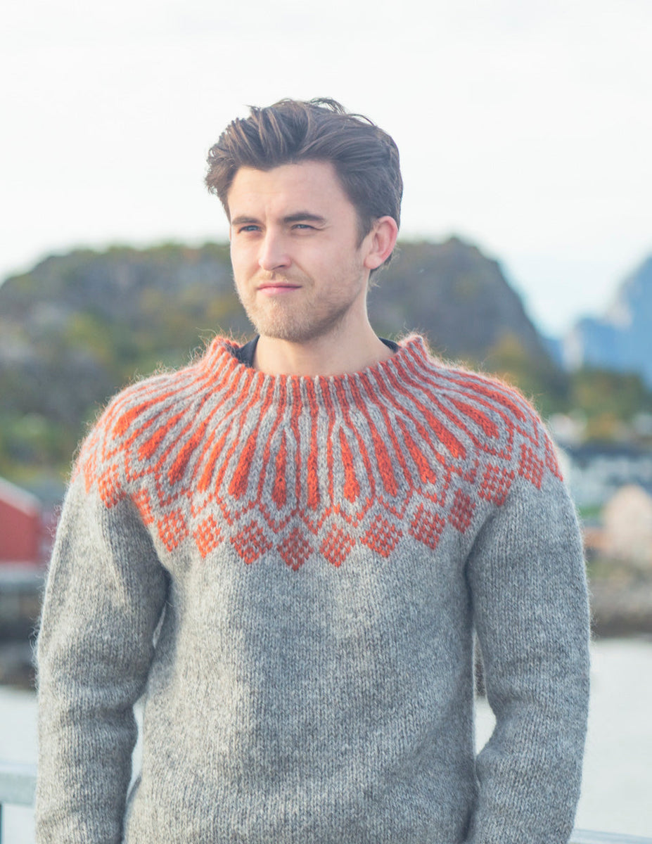 MARKUS sweater in STORM, knitting kit – Lofoten Wool