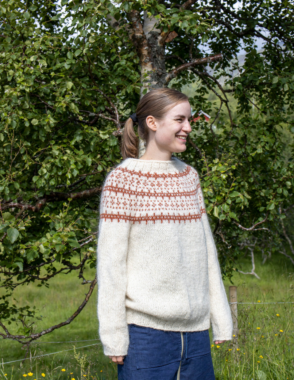 Salty Grain in Sand, hand knitted sweater