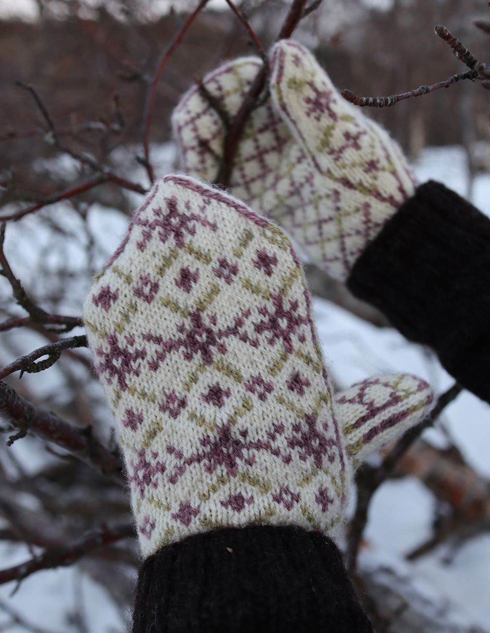 Heather, 2-ply, mitten kit – Lofoten Wool