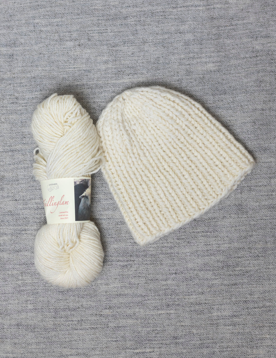 Tvillinglam beanie, fine lamb's wool, knitting kit