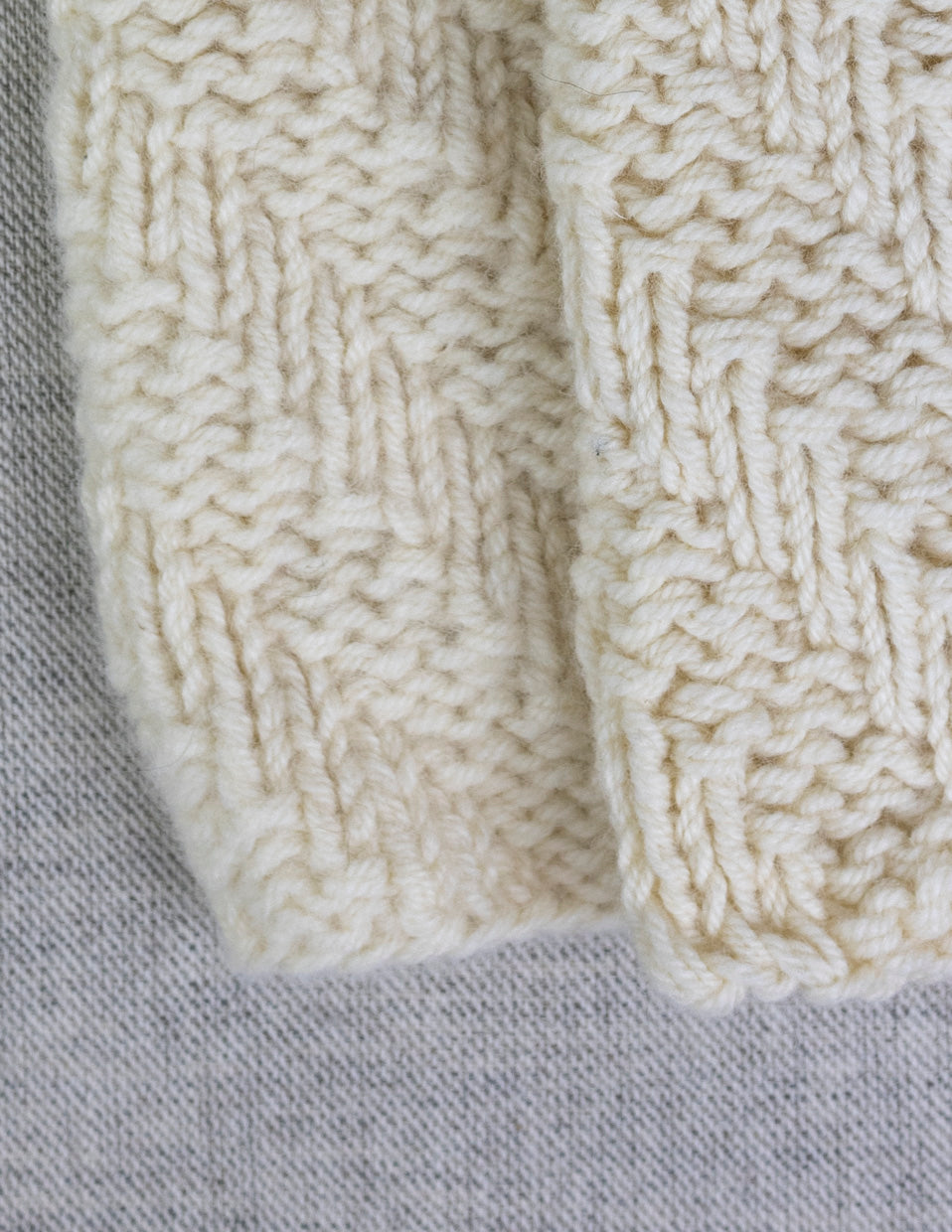 Neck warmer in fine lamb's wool, knitting kit