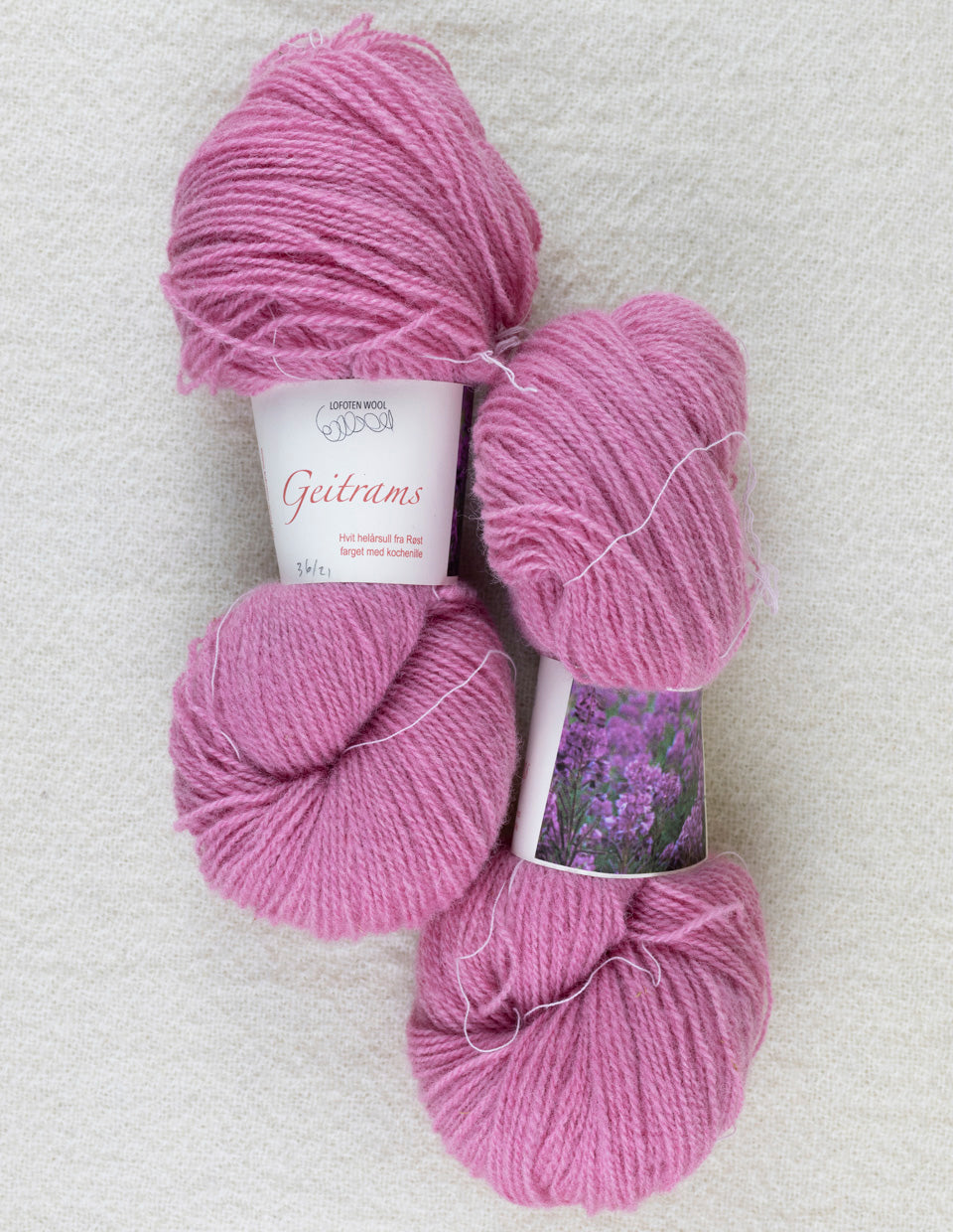 Geitrams 3 ply, 50/100g, (Fireweed)