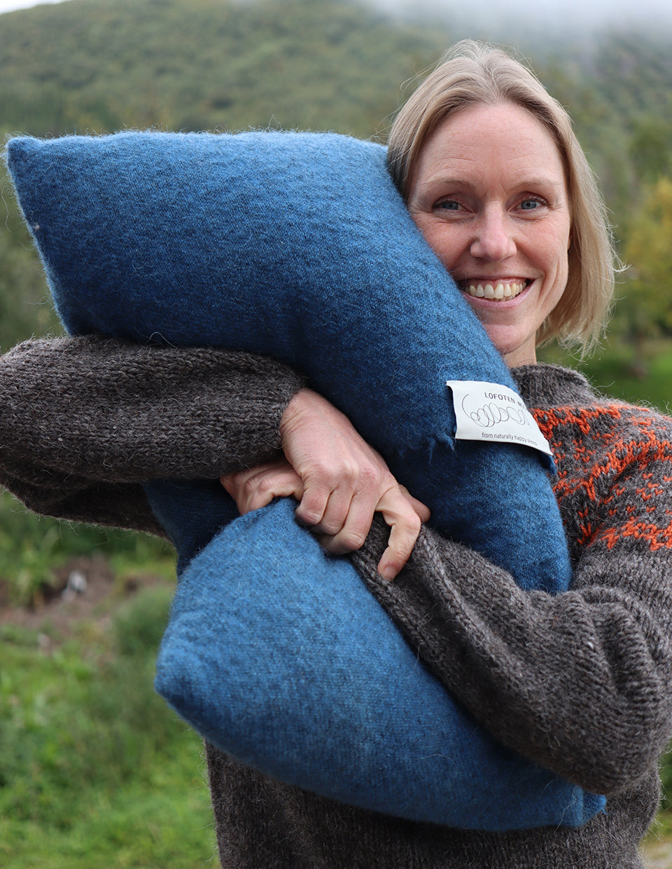 Cushion cover 40x60 cm, in 100% wool