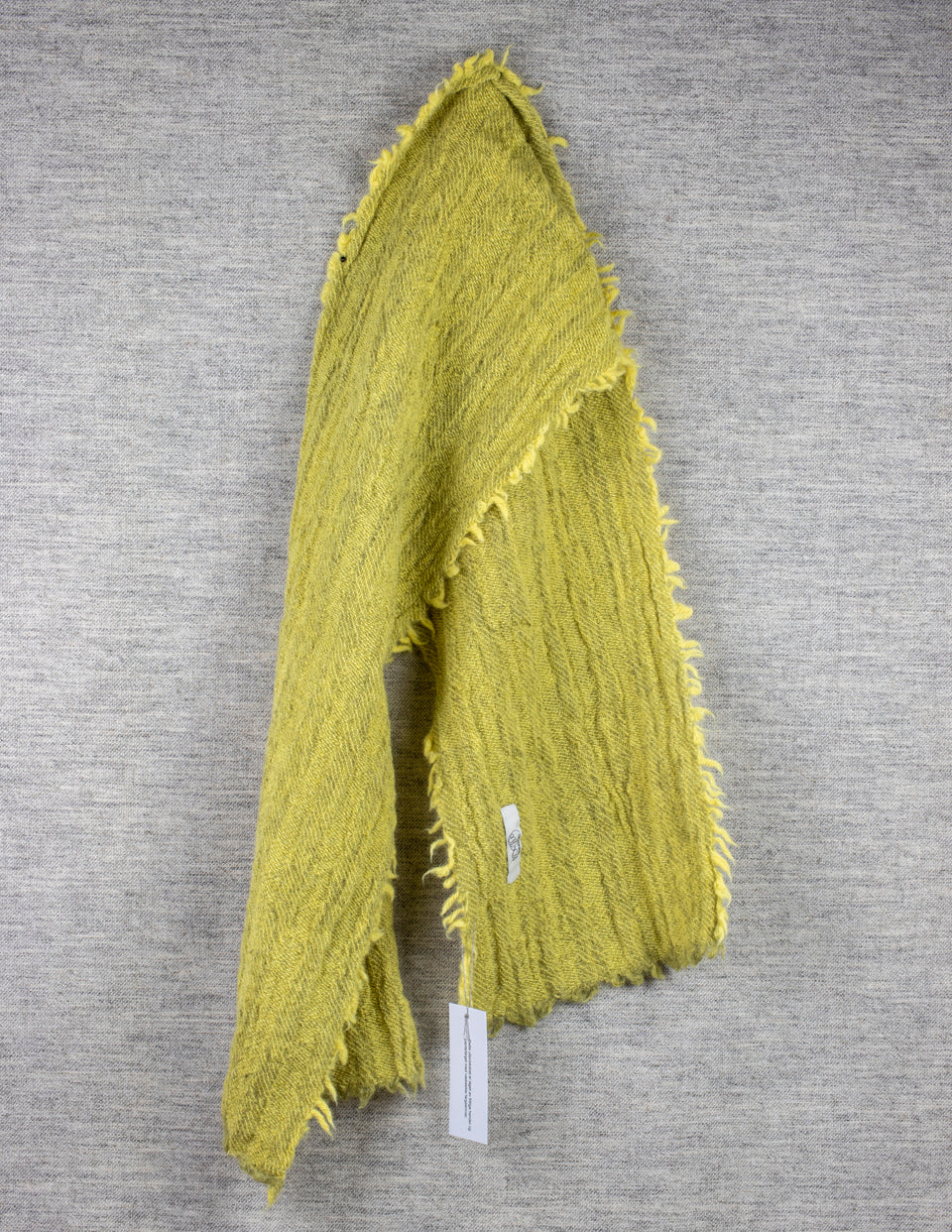 Scarf, plant dyed herringbone pattern