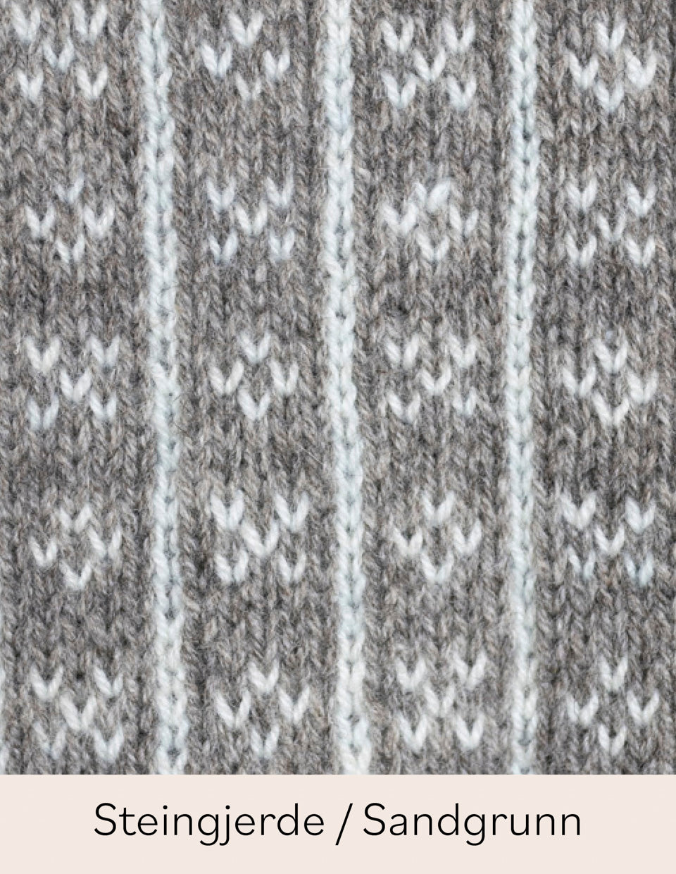 Islander sweater with stripes, 3-ply, knitting kit