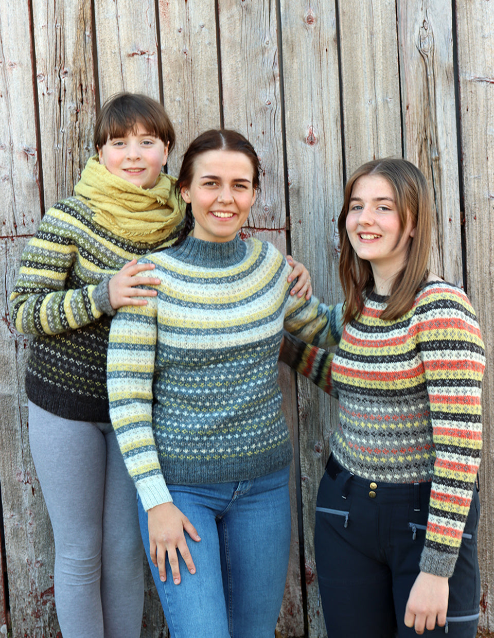 Stripestjerne genser, 2-trådet, strikkepakke