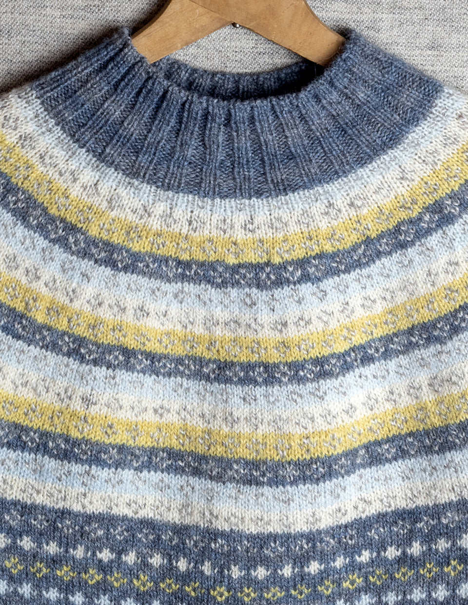 Stjernestripe sweater, 2-ply, knitting kit